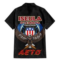 American Samoa Fautasi Family Matching Mermaid Dress and Hawaiian Shirt Pago Pago Aeto and Iseula o le Moana of Fagatogo Black Color - Polynesian Pride