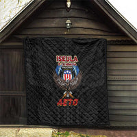 American Samoa Fautasi Quilt Pago Pago Aeto and Iseula o le Moana of Fagatogo Black Color - Polynesian Pride