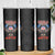 American Samoa Fautasi Skinny Tumbler Pago Pago Aeto and Iseula o le Moana of Fagatogo Black Color - Polynesian Pride