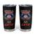 American Samoa Fautasi Tumbler Cup Pago Pago Aeto and Iseula o le Moana of Fagatogo Black Color - Polynesian Pride