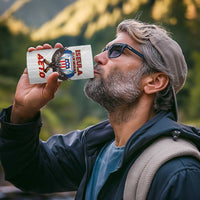 American Samoa Fautasi 4 in 1 Can Cooler Tumbler Pago Pago Aeto and Iseula o le Moana of Fagatogo White Color - Polynesian Pride