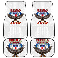 American Samoa Fautasi Car Mats Pago Pago Aeto and Iseula o le Moana of Fagatogo White Color - Polynesian Pride