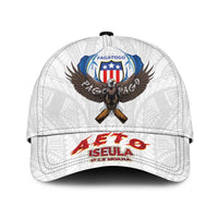 American Samoa Fautasi Classic Cap Pago Pago Aeto and Iseula o le Moana of Fagatogo White Color - Polynesian Pride