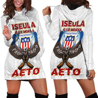 American Samoa Fautasi Hoodie Dress Pago Pago Aeto and Iseula o le Moana of Fagatogo White Color - Polynesian Pride