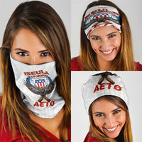 American Samoa Fautasi Neck Gaiter Pago Pago Aeto and Iseula o le Moana of Fagatogo White Color - Polynesian Pride