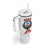 American Samoa Fautasi Tumbler With Handle Pago Pago Aeto and Iseula o le Moana of Fagatogo White Color - Polynesian Pride
