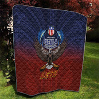 American Samoa Fautasi Quilt Pago Pago Aeto and Iseula o le Moana of Fagatogo Red-Blue - Polynesian Pride