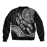 Hawaii Running Bomber Jacket Polynesian Tribal Tattoo