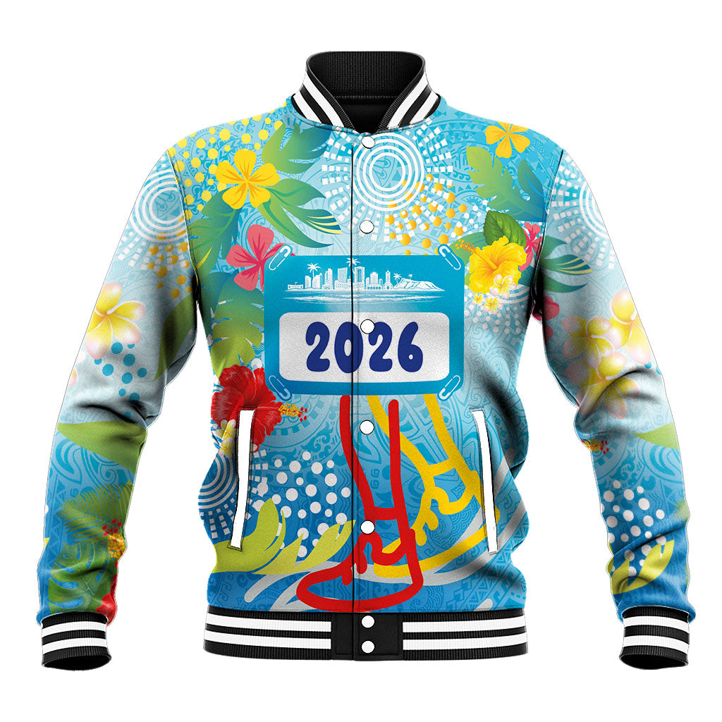 Personalized Hawaii Marathon Baseball Jacket Polynesian Motif Tropical Style LT03 Unisex Multicolor - Polynesian Pride