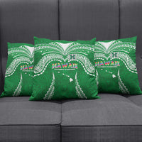 Hawaii Rainbow Warriors Pillow Cover Polynesian Motif Green Color LT03 - Polynesian Pride