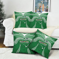 Hawaii Rainbow Warriors Pillow Cover Polynesian Motif Green Color LT03 - Polynesian Pride