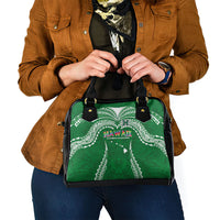 Hawaii Rainbow Warriors Shoulder Handbag Polynesian Motif Green Color LT03 - Polynesian Pride