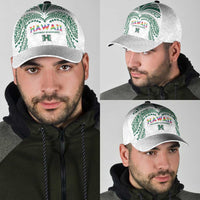 Hawaii Rainbow Warriors Classic Cap Polynesian Motif White Color LT03 - Polynesian Pride