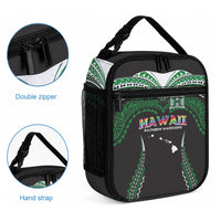 Hawaii Rainbow Warriors Lunch Bag Polynesian Motif Black Color LT03 - Polynesian Pride