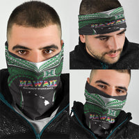 Hawaii Rainbow Warriors Neck Gaiter Polynesian Motif Black Color LT03 - Polynesian Pride