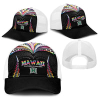Hawaii Rainbow Warriors Baseball Net Cap Polynesian Motif Special Edition Rainbow Gradient LT03 - Polynesian Pride