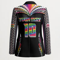 Custom Hawaii Rainbow Warriors Blazer Polynesian Motif Special Edition Rainbow Gradient LT03 - Polynesian Pride