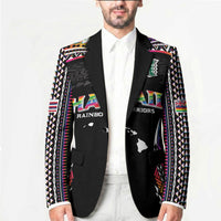 Custom Hawaii Rainbow Warriors Blazer Polynesian Motif Special Edition Rainbow Gradient LT03 - Polynesian Pride