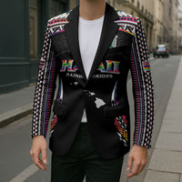 Custom Hawaii Rainbow Warriors Blazer Polynesian Motif Special Edition Rainbow Gradient LT03 - Polynesian Pride