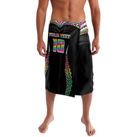 Custom Hawaii Rainbow Warriors Lavalava Polynesian Motif Special Edition Rainbow Gradient LT03 Black - Polynesian Pride