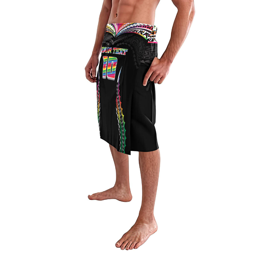 Custom Hawaii Rainbow Warriors Lavalava Polynesian Motif Special Edition Rainbow Gradient LT03 - Polynesian Pride