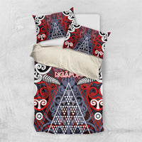 Aotearoa Iwi Ngapuhi Bedding Set Maori Motif Tribal LT03 US Twin 172cm x 218cm Multicolor - Polynesian Pride