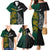 South Africa and New Zealand Family Matching Mermaid Dress and Hawaiian Shirt King Protea and Silver Fern Mix Culture Pattern LT03 - Polynesian Pride