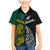 South Africa and New Zealand Family Matching Mermaid Dress and Hawaiian Shirt King Protea and Silver Fern Mix Culture Pattern LT03 Son's Shirt Black - Polynesian Pride