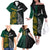 South Africa and New Zealand Family Matching Off Shoulder Long Sleeve Dress and Hawaiian Shirt King Protea and Silver Fern Mix Culture Pattern LT03 - Polynesian Pride