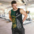 South Africa and New Zealand Men Tank Top King Protea and Silver Fern Mix Culture Pattern LT03 Black - Polynesian Pride