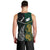 South Africa and New Zealand Men Tank Top King Protea and Silver Fern Mix Culture Pattern LT03 - Polynesian Pride