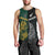 South Africa and New Zealand Men Tank Top King Protea and Silver Fern Mix Culture Pattern LT03 - Polynesian Pride