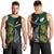 South Africa and New Zealand Men Tank Top King Protea and Silver Fern Mix Culture Pattern LT03 - Polynesian Pride