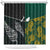 South Africa and New Zealand Shower Curtain King Protea and Silver Fern Mix Culture Pattern LT03 Black - Polynesian Pride