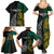 Personalised South Africa and New Zealand Family Matching Summer Maxi Dress and Hawaiian Shirt King Protea and Silver Fern Mix Culture Pattern LT03 - Polynesian Pride