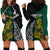 Personalised South Africa and New Zealand Hoodie Dress King Protea and Silver Fern Mix Culture Pattern LT03 - Polynesian Pride