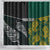 Personalised South Africa and New Zealand Shower Curtain King Protea and Silver Fern Mix Culture Pattern LT03 - Polynesian Pride