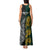 Personalised South Africa and New Zealand Tank Maxi Dress King Protea and Silver Fern Mix Culture Pattern LT03 - Polynesian Pride