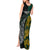 Personalised South Africa and New Zealand Tank Maxi Dress King Protea and Silver Fern Mix Culture Pattern LT03 - Polynesian Pride