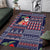 Hawaii Mele Kalikimaka Area Rug Aloha and Christmas Elements Patchwork Blue Style LT03 Blue - Polynesian Pride