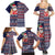 Hawaii Mele Kalikimaka Family Matching Summer Maxi Dress and Hawaiian Shirt Aloha and Christmas Elements Patchwork Blue Style LT03 - Polynesian Pride