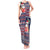 Hawaii Mele Kalikimaka Tank Maxi Dress Aloha and Christmas Elements Patchwork Blue Style LT03 Women Blue - Polynesian Pride