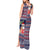 Hawaii Mele Kalikimaka Tank Maxi Dress Aloha and Christmas Elements Patchwork Blue Style LT03 - Polynesian Pride