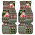 Hawaii Mele Kalikimaka Car Mats Aloha and Christmas Elements Patchwork Green Style LT03 Green - Polynesian Pride