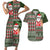 Hawaii Mele Kalikimaka Couples Matching Short Sleeve Bodycon Dress and Hawaiian Shirt Aloha and Christmas Elements Patchwork Green Style LT03 Green - Polynesian Pride