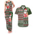 Hawaii Mele Kalikimaka Couples Matching Tank Maxi Dress and Hawaiian Shirt Aloha and Christmas Elements Patchwork Green Style LT03 Green - Polynesian Pride