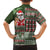 Hawaii Mele Kalikimaka Family Matching Long Sleeve Bodycon Dress and Hawaiian Shirt Aloha and Christmas Elements Patchwork Green Style LT03 - Polynesian Pride