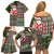 Hawaii Mele Kalikimaka Family Matching Off Shoulder Short Dress and Hawaiian Shirt Aloha and Christmas Elements Patchwork Green Style LT03 - Polynesian Pride