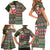 Hawaii Mele Kalikimaka Family Matching Short Sleeve Bodycon Dress and Hawaiian Shirt Aloha and Christmas Elements Patchwork Green Style LT03 - Polynesian Pride