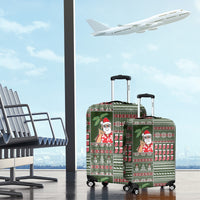 Hawaii Mele Kalikimaka Luggage Cover Aloha and Christmas Elements Patchwork Green Style LT03 - Polynesian Pride